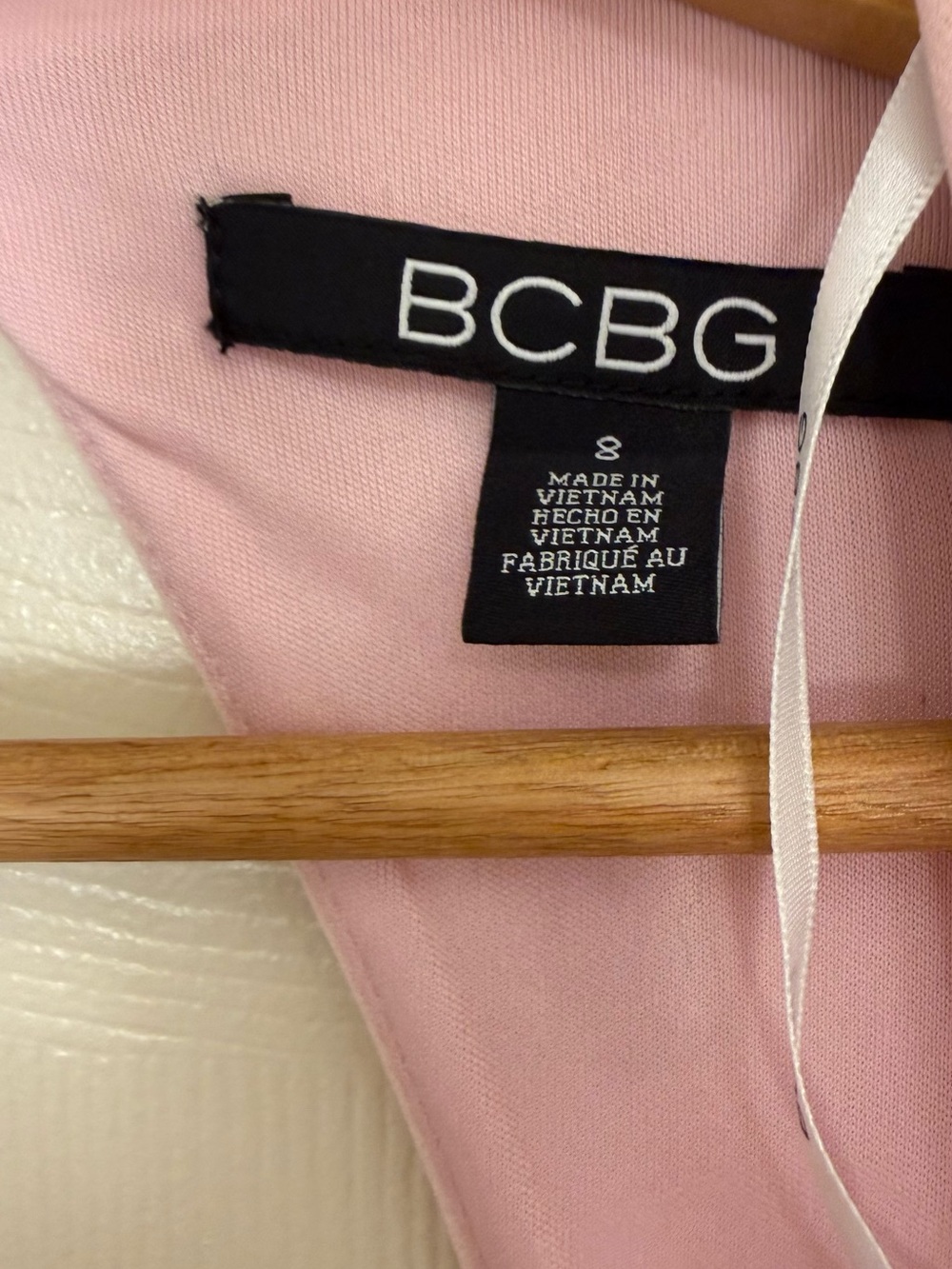 BCBG Pink Mini Dress with Black Accent - Picture 3 of 11